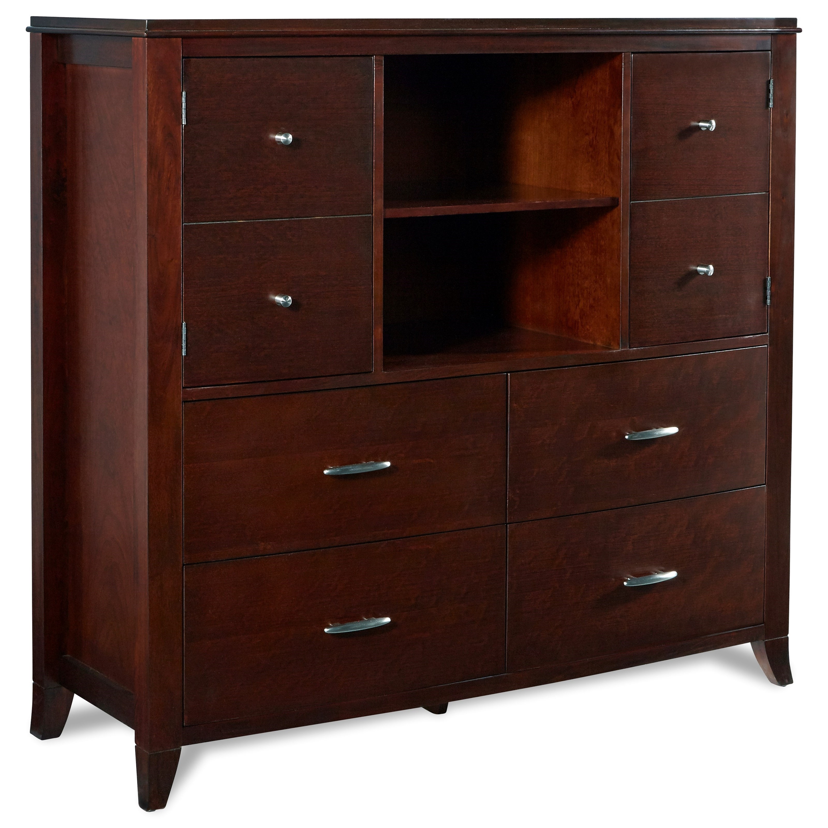 Modus International Brighton Transitional Media Chest in Cinnamon